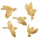 Decoration wall -mounted, plaster panel "birds" 5 pcs, golden