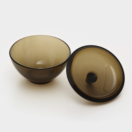 Glass sugar, h = 12 cm, d = 11 cm, with a lid-2