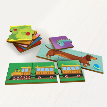 Triple puzzle "Gather a picture" (puzzle)