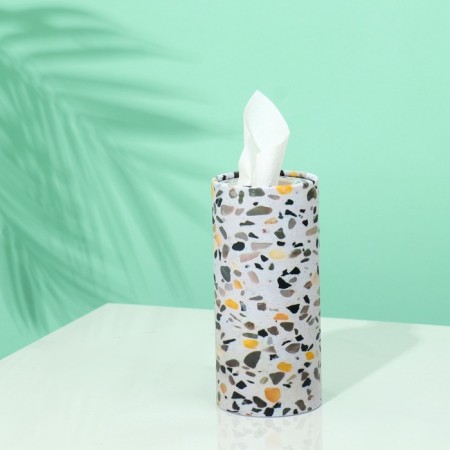 Napkins in a tube 50 pcs, 2 layers "stone"-1