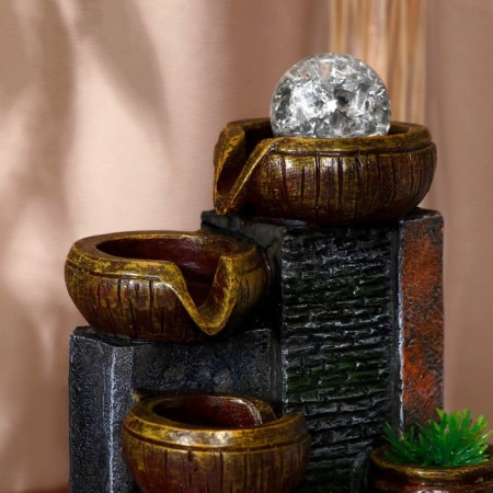 Fountain "Mine" Stones, 15x12.5x24 cm (with backlight)-1