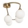 Wall lamp (sconces) Inversion, 4xg9, brass color