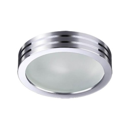 Built -in lamp Novotech, 50 W, Gx5.3, 12 V, 65x65 mm, d = 65 mm, color chromium