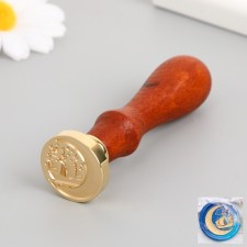 Printing for wax with a wooden handle 