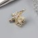 Hair crab "Dorotea" butterfly, 4 cm, gold