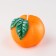 Decorative candle "Mandarin with a leaf", 6x6x5 cm