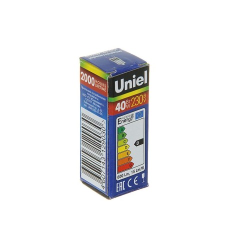 Halogen lamp Uniel, G9, 40 W, 230 V, matte-1