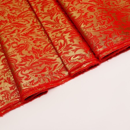 Board flap, red with gold patterns, 100 × 150 cm-1