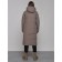Coat insulated two -sided female, size 48, brown color