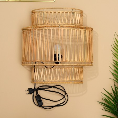 Lamp wall -mounted from the rattan "Crown" 1x120W, E27, 40x20x50 cm-8