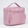 Cosmetic bag with a zipper, with a mirror, pink color