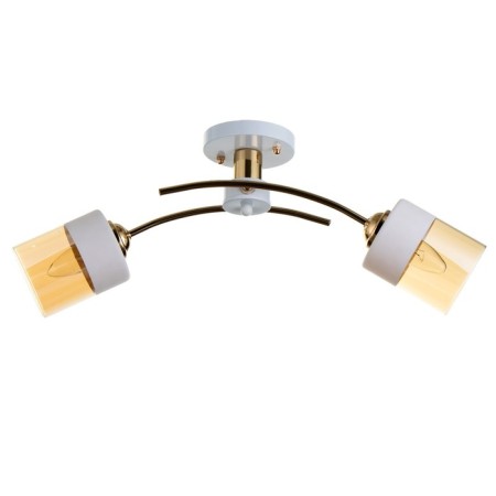 Jina chandelier 2XE27 40W white-gold 65x25x25 cm Bayerlux