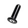 Sexus Glass glass mini-vibrator, glass, black, 10 cm