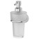 Holder with a dispenser of liquid soap, matte crystal, chrome, fbs