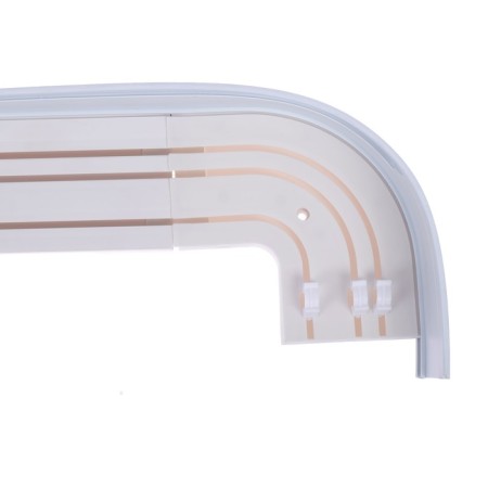 Three -cereal cornice "Ultracompact. Classic ", 400 cm, with a decorative strip 7 cm, the color is blond oak-1