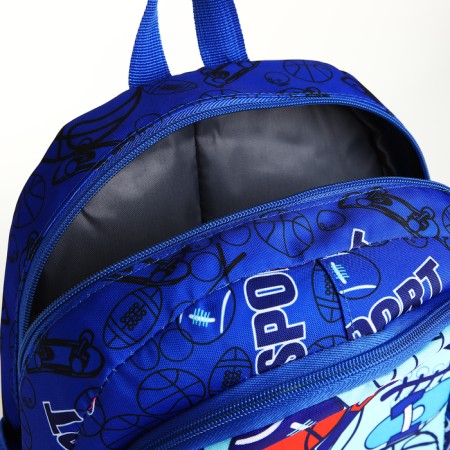 Baby backpack on lightning, blue color-5