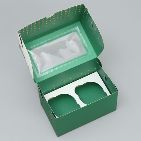 Folding box with bilateral application "Happy New Year!", 16 x 10 x 10 cm, New Year-3