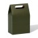 Box package with a handle, green, 15 x 10 x 6 cm