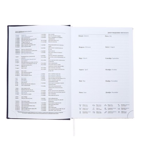 Dated 2024 diary A5 168 Vivevella sheets, purple dark-5