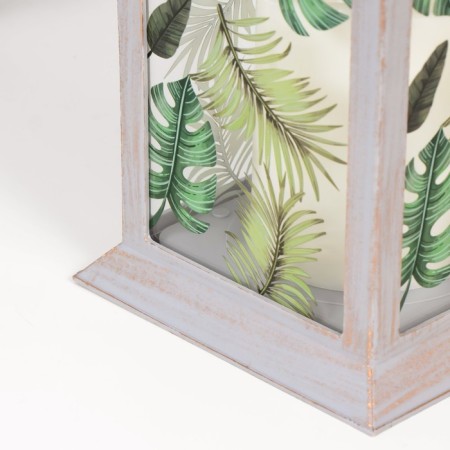 Spinker "Leaves" LED from batteries 3HAAA gray with a golden patina 14x14x29.5 cm Risalux-3