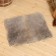 Bathbell rug with sheepskin, black 40x30 cm