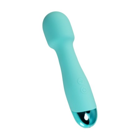 Vibrator "Dryuchka-Help", silicone, mint, 18.5 cm-1