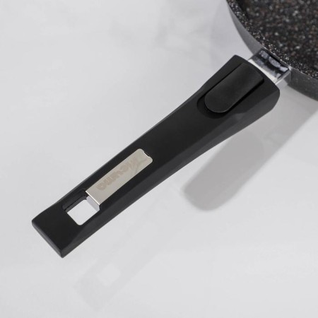 Granite Star pan, d = 24 cm, removable handle, anti -stick coating, black color-3