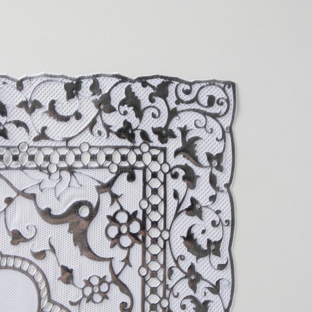 Openwork napkin for the east, 84 × 40 cm, PVC, silver color-2
