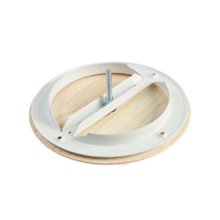 Anemostat Era 12.5dw Pine, D = 125 mm, for a bath and sauna, with a flange, pine color-2
