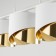 Suspended lamp TK Lighting Grant White 4821, E27, 3x40W, 700x200 mm, white color