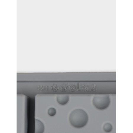 Form for baking and mousse desserts Konfinetta "Cheese", silicone, 20 cells (5 × 3cm), 30 × 17.5 × 1.9 cm, gray-5