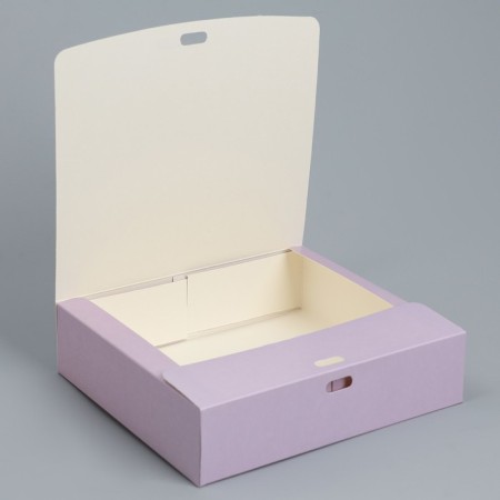 Gift folding box, packaging, "lavender", 20 x 18 x 5 cm, without tape-4