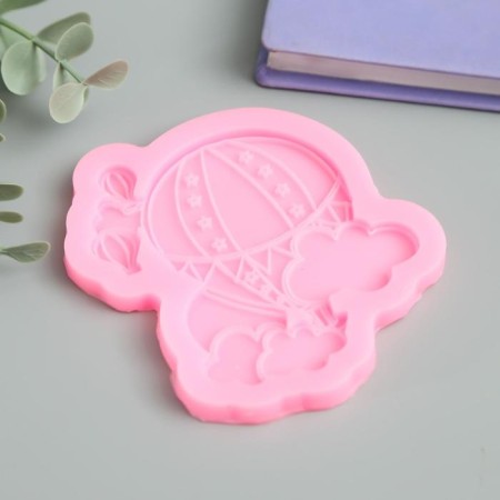 Mold Silicon "Air balloons in the clouds" 0.5x8.5x10 cm-1