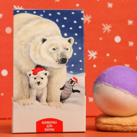 Baby for the bathtub "White Bear", 120 g