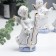 Souvenir Ceramics "Angels in White Togs - Musicians" Set 6 pcs with gold 12.5 cm