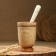 Set: a mortar with a pestle, ash, 13 cm, mix