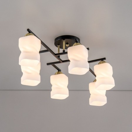 Citilux ceiling chandelier "Jerome" CL129265, 77.5x40x25.5 cm, 6x75W, E27, Black Color Black-4