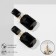 Earrings with Cleo rhinestones classic, black color in gold