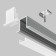 Aluminum profile built-in Led Strip Alm-1209-S-2M, 200x1.24x0.9 cm, silver color