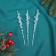 Christmas tree decoration "icicle with drops" (set of 3 pcs) 14.5x1 cm, transparent
