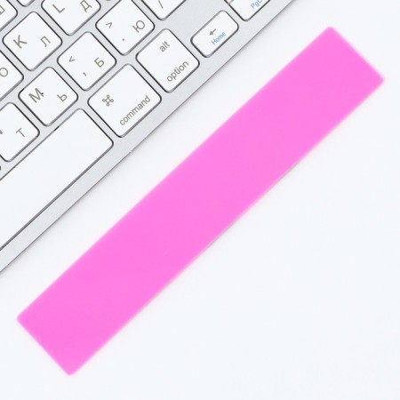 Plastic line 15 cm "panda", pink case-2