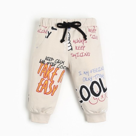 Set: Jumper with zippers and pants crumb I "Graffiti", height 74-80 cm-5