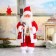 Santa Claus "Red fur coat, with glasses, in boots" moves, with backlight, 36 cm