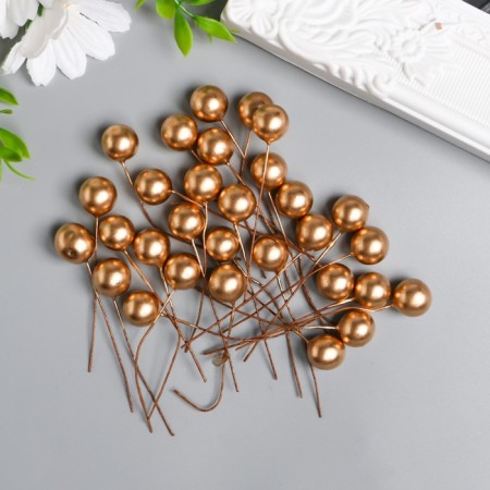 Stream for flowers "Ball gold" d = 1.2 cm 6x1.2x1.2 cm-2