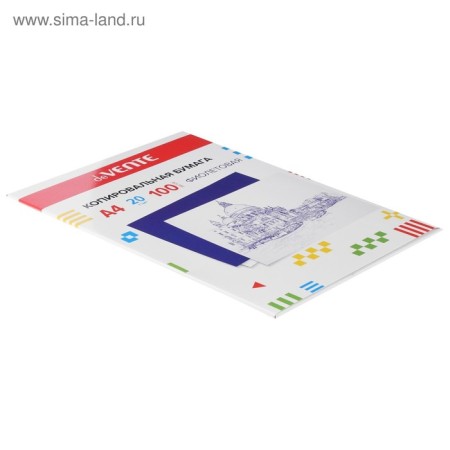 Copy paper (carbon car), A4, DEVENTE, 100 sheets, purple-2