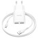 Network charger Hoco C88A, 2 USB, 2.4 A, Micro USB - USB, 1 m, white cable
