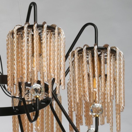 Lavinia chandelier, size 84x120x84 cm, 480W 8xe14-7
