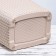 Besnaya basket with a rattan lid, 40 l, 37 × 29.5 × 48 cm, Latte color