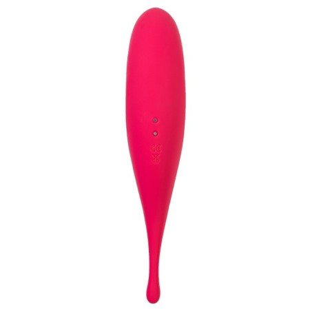 Vacuum-wave contactless stimulator of the Satiffyer Twirling Pro clitoris, silicone, red color-7