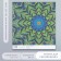 Scrapbooking paper "Flower mandala" density 180 g 15.5x17 cm